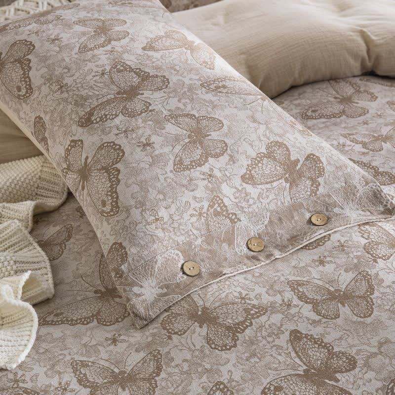 Pastoral Butterfly Cotton Gauze Bedding Set(4PCS) - image 3