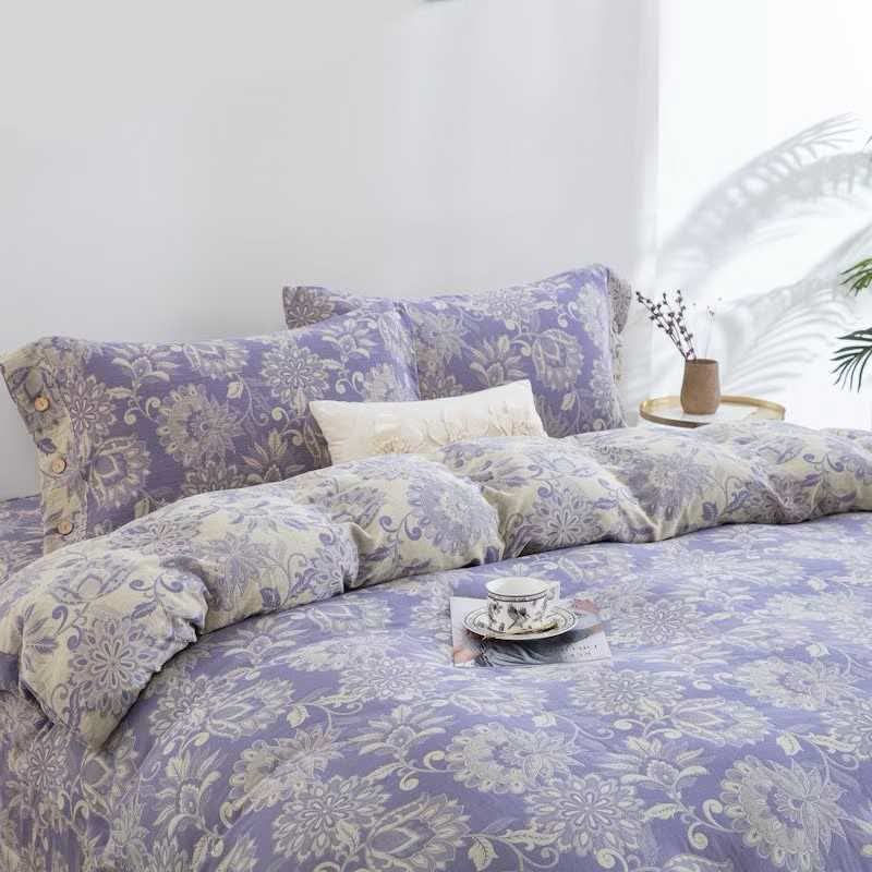 Ethnic Floral Cotton Gauze Bedding Set(4PCS) - image 1