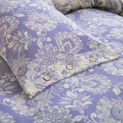 Ethnic Floral Cotton Gauze Bedding Set(4PCS) - image 4