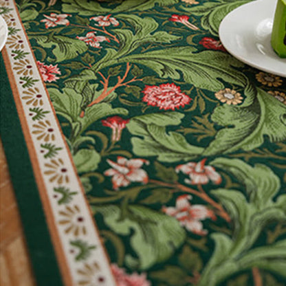 Tropical Leaf Jacquard Tassel Table Runner - image 7