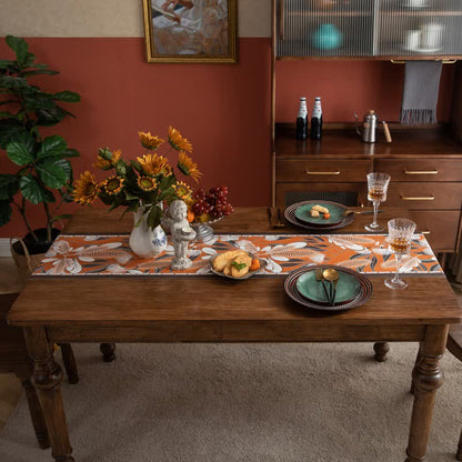 Artistic Corn Jacquard Tassel Table Runner - image 2