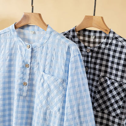 Classic Plaid Pure Cotton Nightgown - image 2