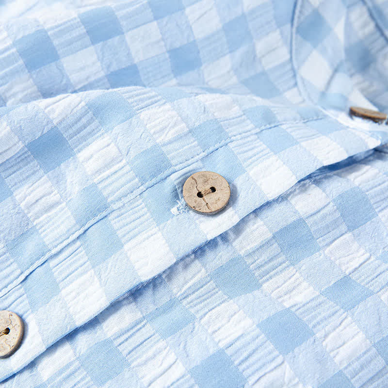 Classic Plaid Pure Cotton Nightgown - image 12