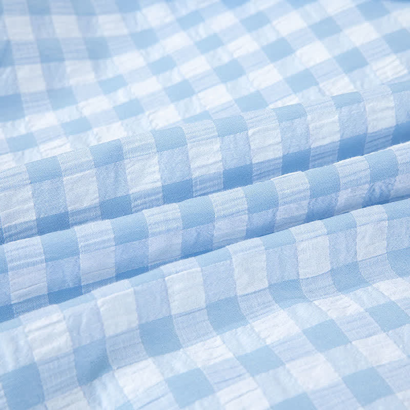 Classic Plaid Pure Cotton Nightgown - image 14