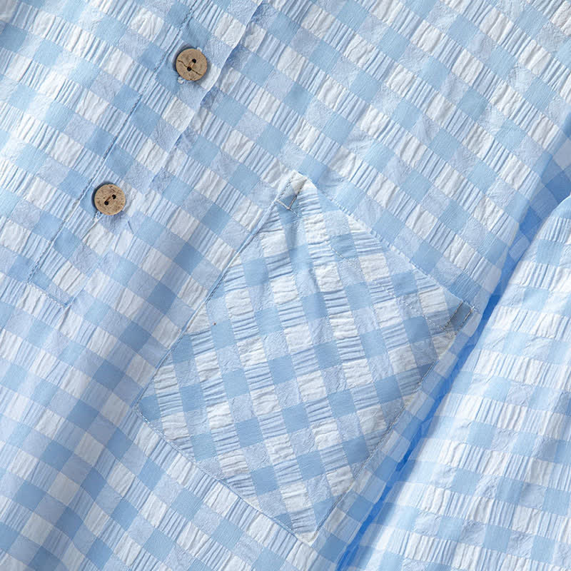 Classic Plaid Pure Cotton Nightgown - image 13