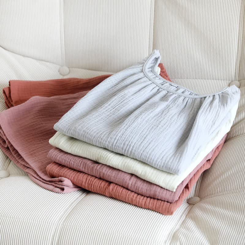 Cotton Double Gauze Tank Top & Shorts Set - image 1