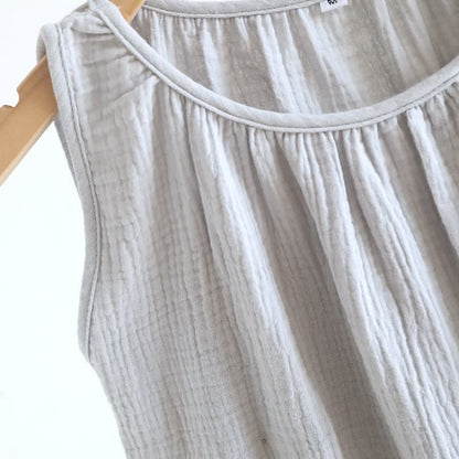 Cotton Double Gauze Tank Top & Shorts Set - image 5