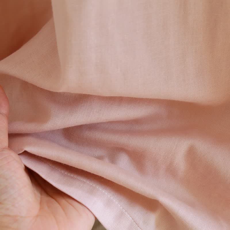 Cotton Gauze Solid Flutter Sleeve Nightdress - image 10