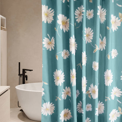 Waterproof Decorative Floral Shower Curtain - image 2