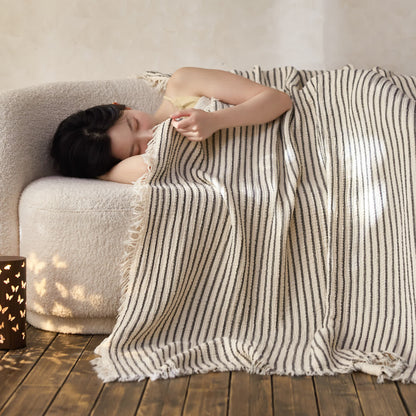 4-Layer Cotton Striped Muslin Throw - image 21