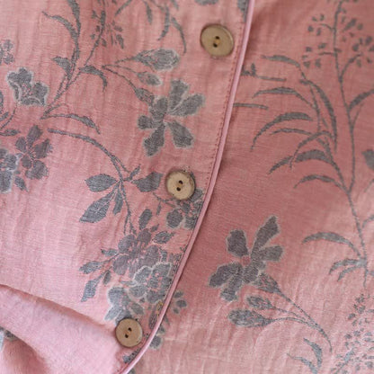 Branch & Floral Pure Cotton Pajama Set - image 9