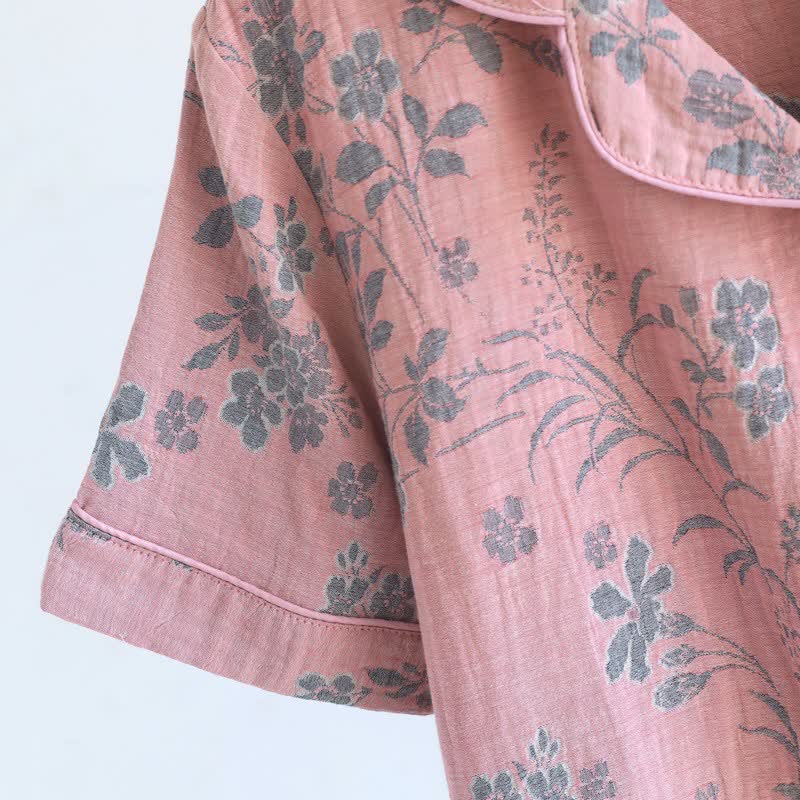 Branch & Floral Pure Cotton Pajama Set - image 11
