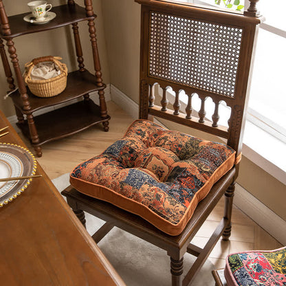 Bohemian Patchwork Chair Pad with Secure Ties - image 3