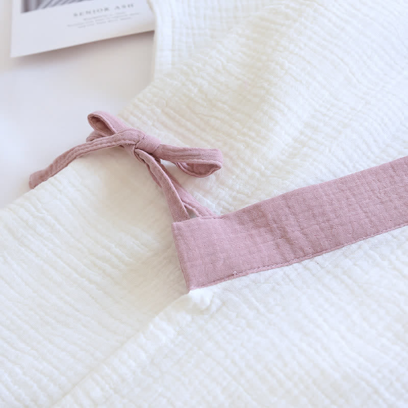 Japanese-Style Cotton Gauze Short Sleeve Pajama Set - image 9