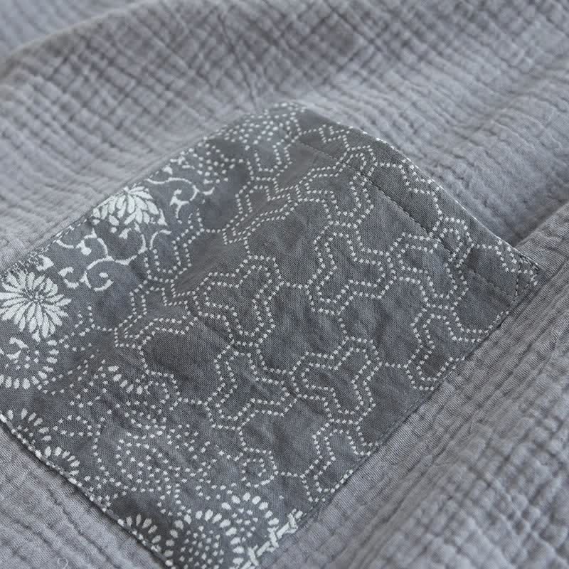 Ethnic Style Cotton Gauze Kimono Pajamas - image 6