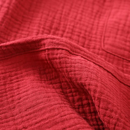 Classic Cotton Gauze Robe with Decorative Trim - image 10