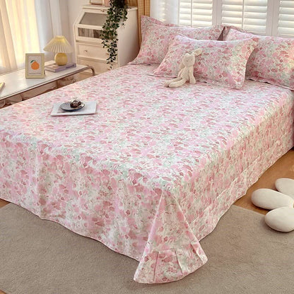 Pink Floral Pure Cotton Bedding Set(4PCS) - image 4
