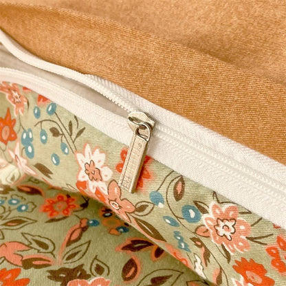 Vintage Floral Leaf Pure Cotton Bedding Set(4PCS) - image 11