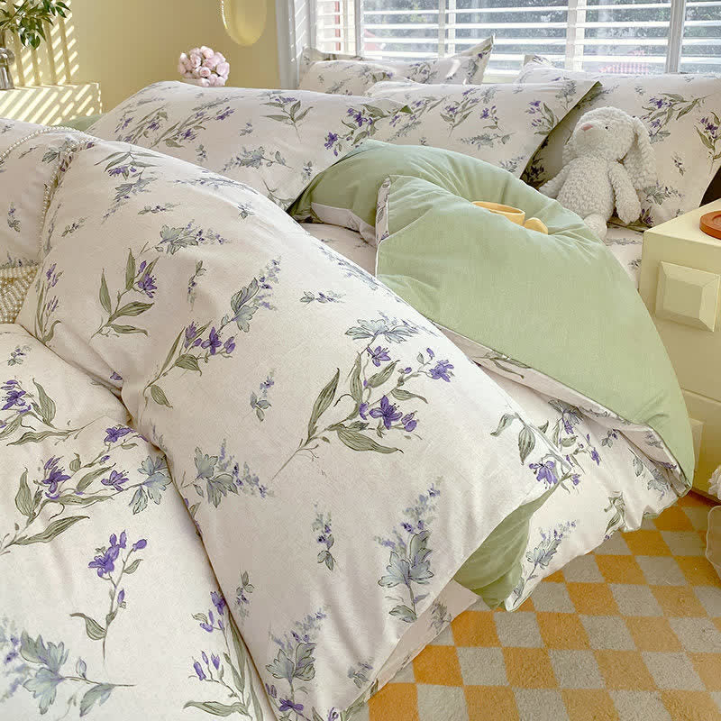 Rustic Floral Pure Cotton Bedding Set(4PCS) - image 3