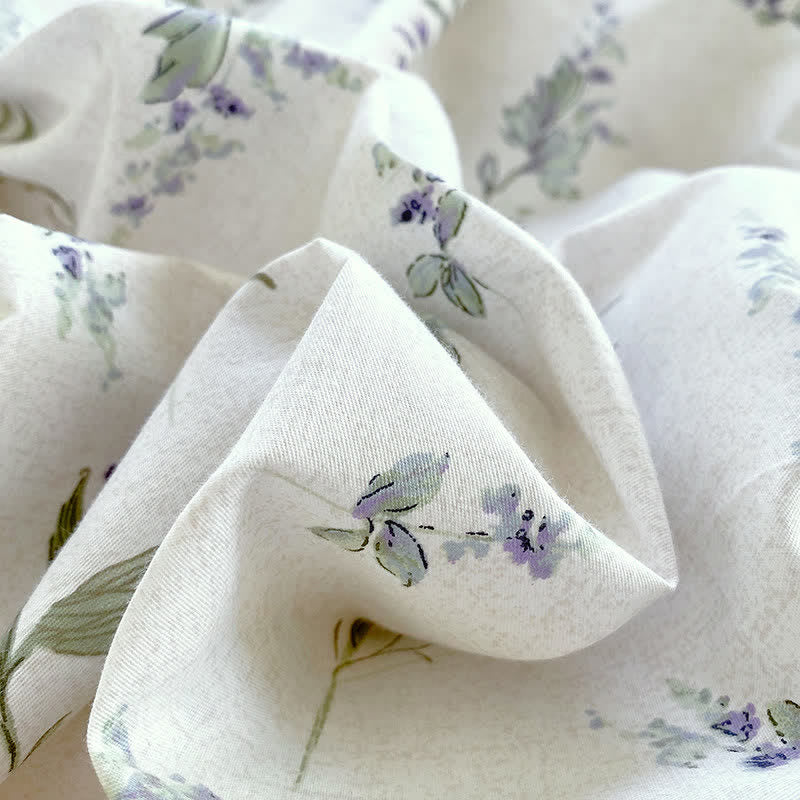 Rustic Floral Pure Cotton Bedding Set(4PCS) - image 8