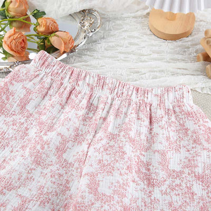 Abstract Art Style Cotton Pajama Set - image 12