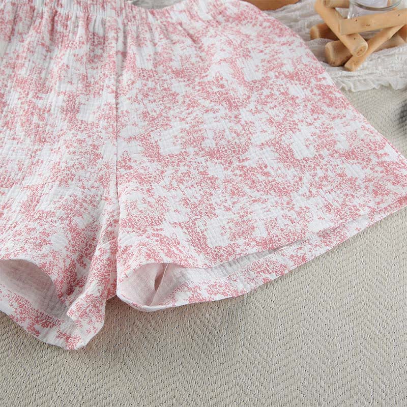 Abstract Art Style Cotton Pajama Set - image 13