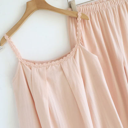 Cotton Jacquard Camisole Pajama Set - image 3
