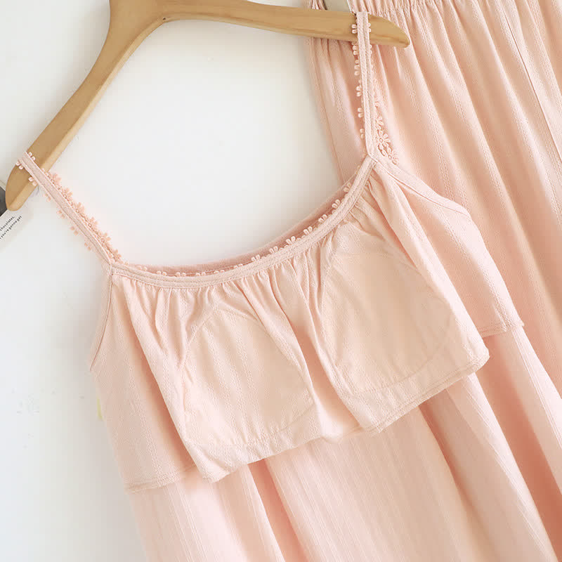 Cotton Jacquard Camisole Pajama Set - image 7
