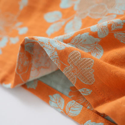 Vintage Asian Inspired Floral Cotton Pajamas - image 4