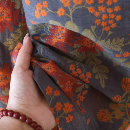 Vintage-Inspired Floral Cotton Gauze Pajamas - image 14