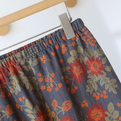 Vintage-Inspired Floral Cotton Gauze Pajamas - image 12