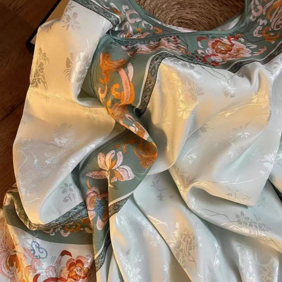 Light Green Vintage Floral Pajama Set - image 6