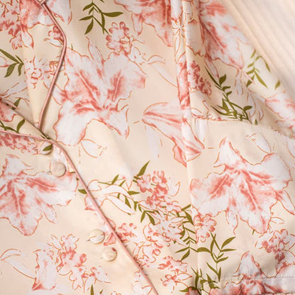 Rustic Pink Floral & Leaf Pajama Set - image 10