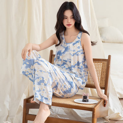Daisy Cotton Tank & Pants Sleepwear - image 1