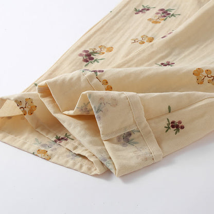 Loquat Print Cotton Pajama Set(3PCS) - image 8