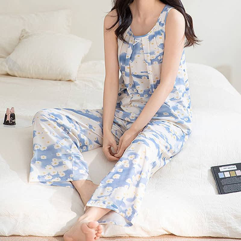 Daisy Cotton Tank & Pants Sleepwear - image 2