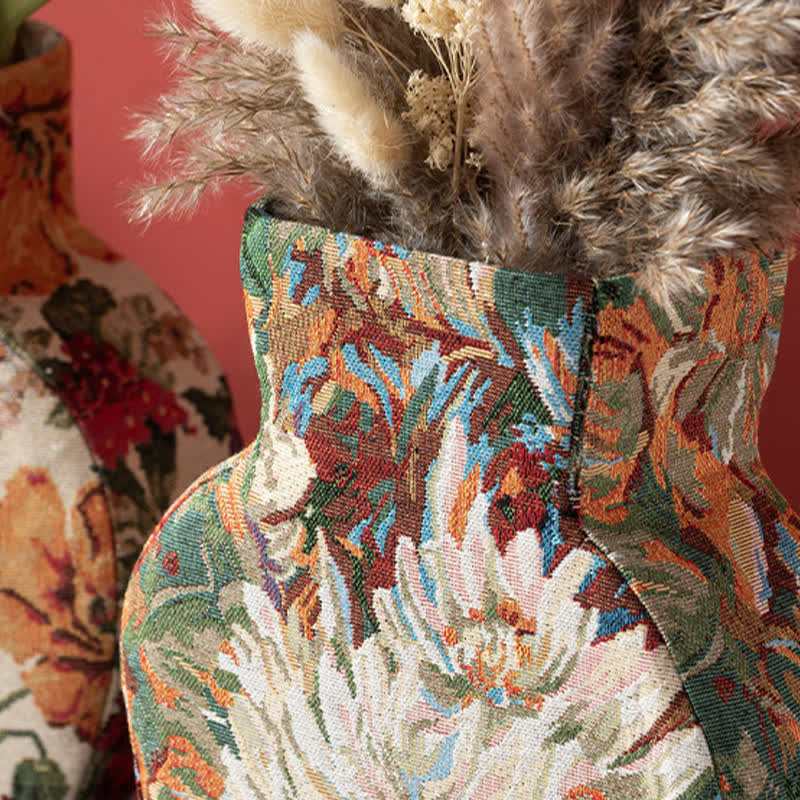 Handcrafted Soft-Texture Floral Decorative Vase - image 3