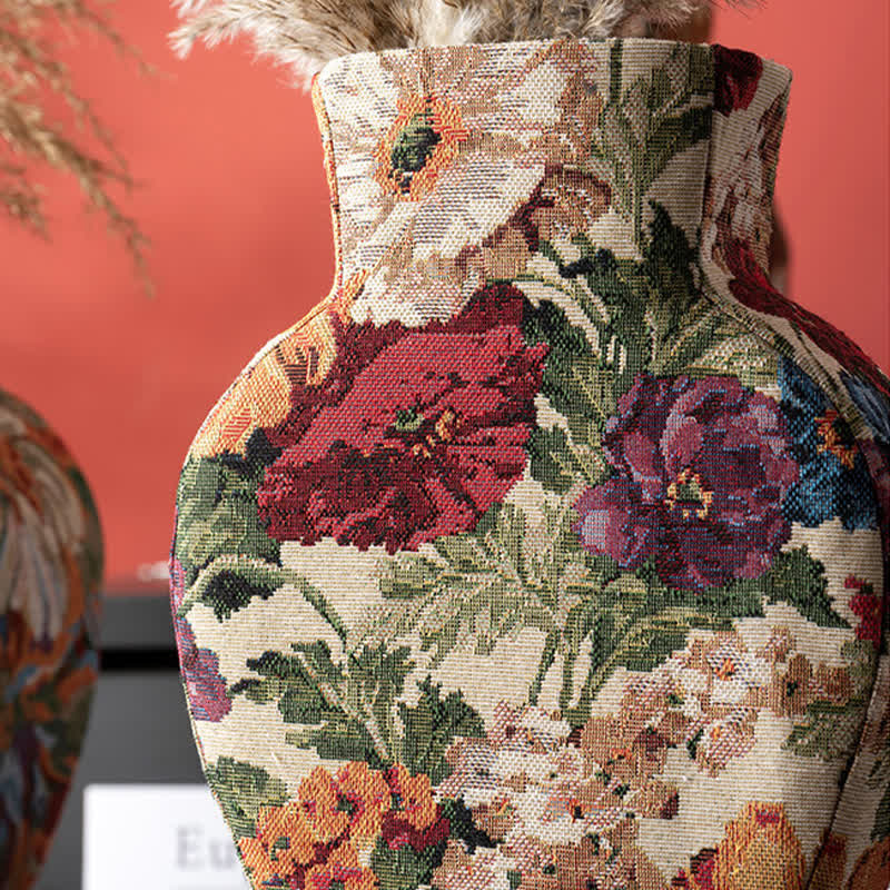 Handcrafted Soft-Texture Floral Decorative Vase - image 9