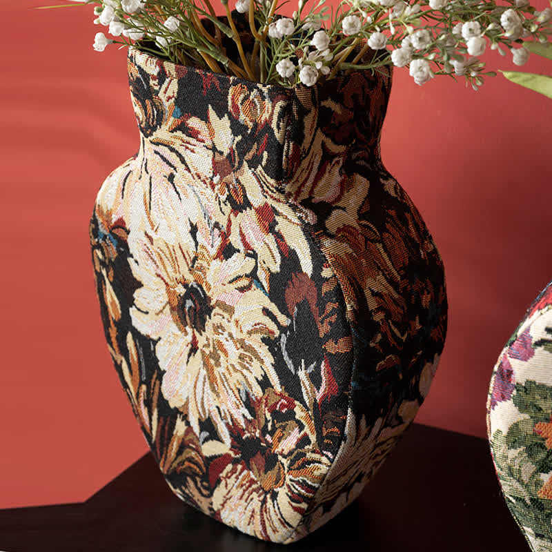 Handcrafted Soft-Texture Floral Decorative Vase - image 6