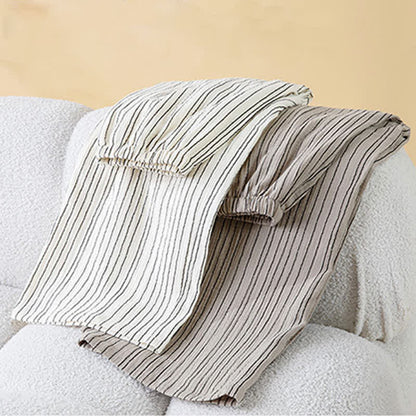 Minimalist Striped Cotton Sleeveless Pajama Set - image 4