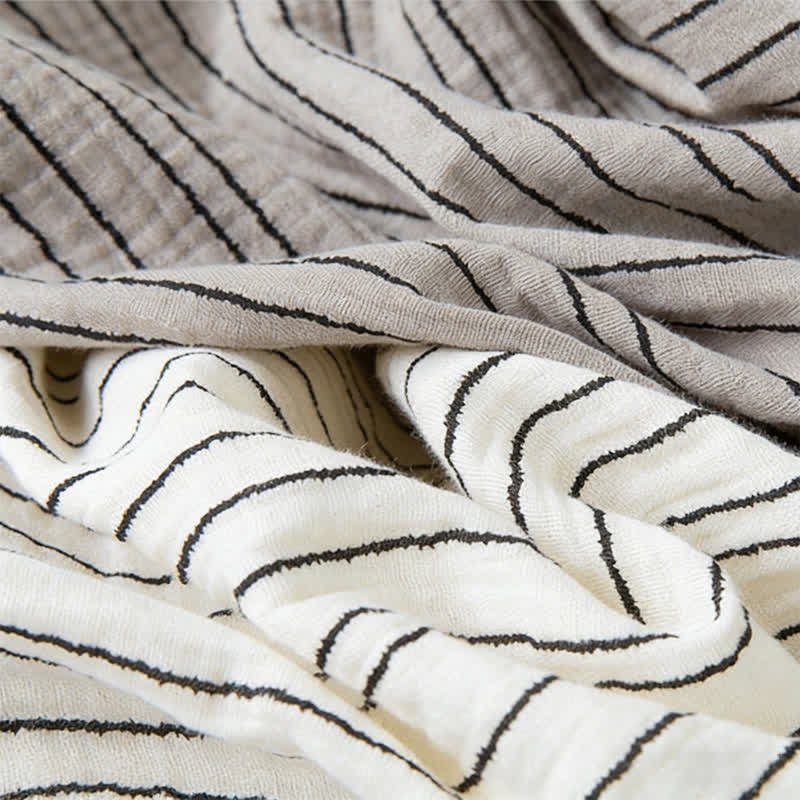 Minimalist Striped Cotton Sleeveless Pajama Set - image 5