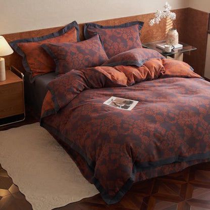 Vintage Floral Cotton Double Gauze Bedding(4PCS) - image 4