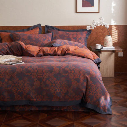 Vintage Floral Cotton Double Gauze Bedding(4PCS) - image 2