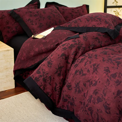 Artistic Floral Cotton Double Gauze Bedding(4PCS) - image 14