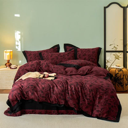 Artistic Floral Cotton Double Gauze Bedding(4PCS) - image 11