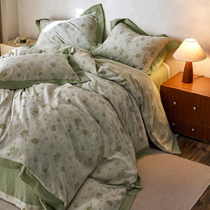 Refresh Leaf Cotton Double Gauze Bedding Set(4PCS) - image 10
