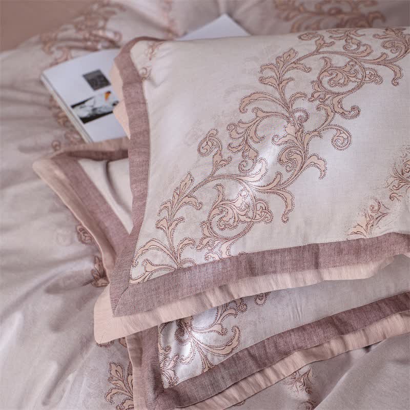 Vintage Pink Cotton Double Gauze Bedding(4PCS) - image 12