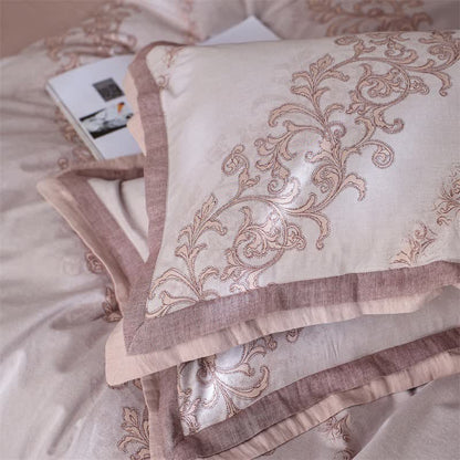 Vintage Pink Cotton Double Gauze Bedding(4PCS) - image 12