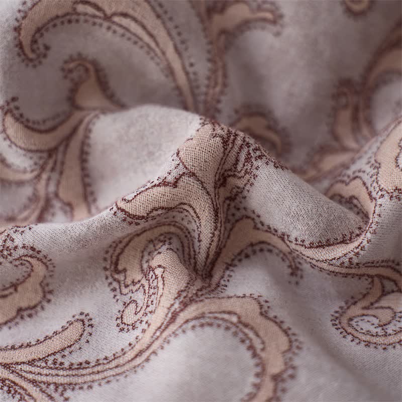 Vintage Pink Cotton Double Gauze Bedding(4PCS) - image 13