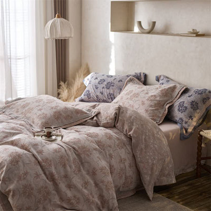 Elegant Floral Cotton Double Gauze Bedding(4PCS) - image 17